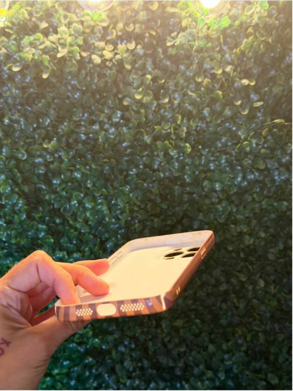 Brown & Tan Striped iPhone 15 Pro Max Case